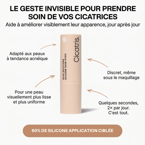 Stick Cicatris™ – Pour une peau visiblement plus lisse